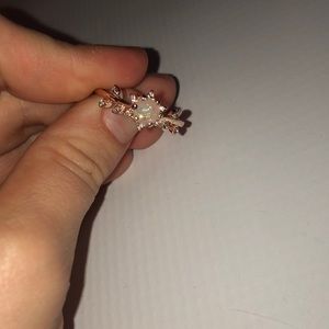 Rose gold Opal ring